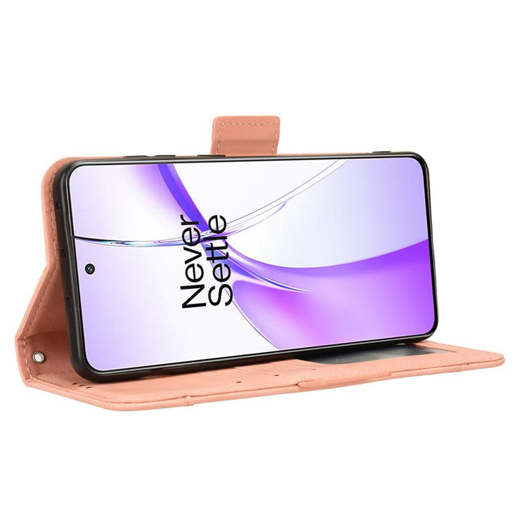 For OnePlus Ace 3V 5G Case Multiple Card Slots Magnetic Closure Leather Phone Cover - Pink