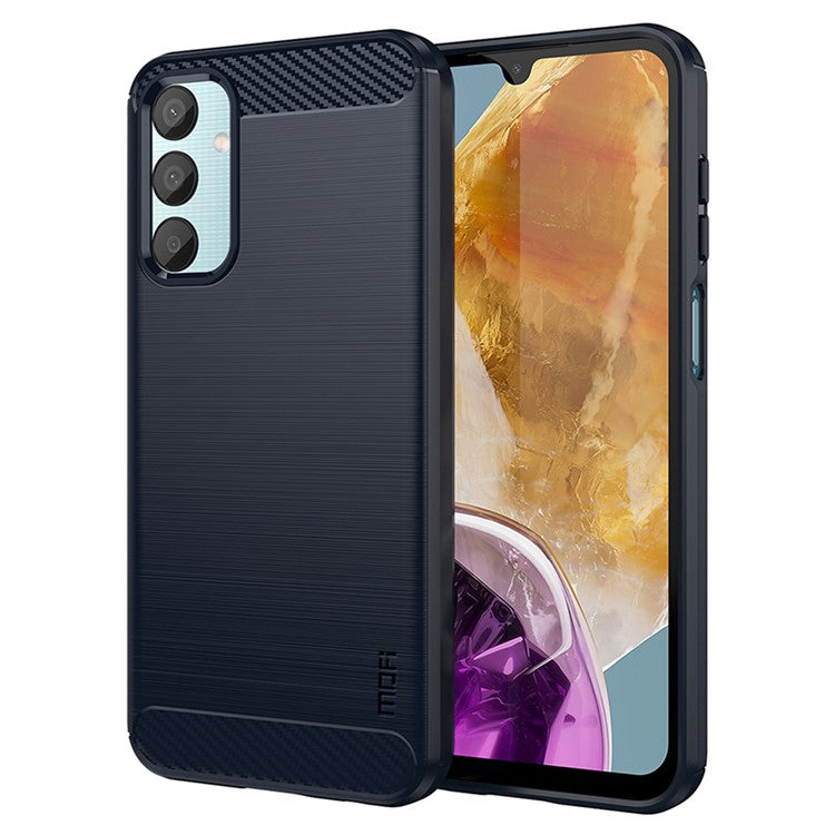 MOFI JK TPU Series-1 For Samsung Galaxy M15 5G / F15 5G Case Brushed Soft TPU Phone Cover - Blue