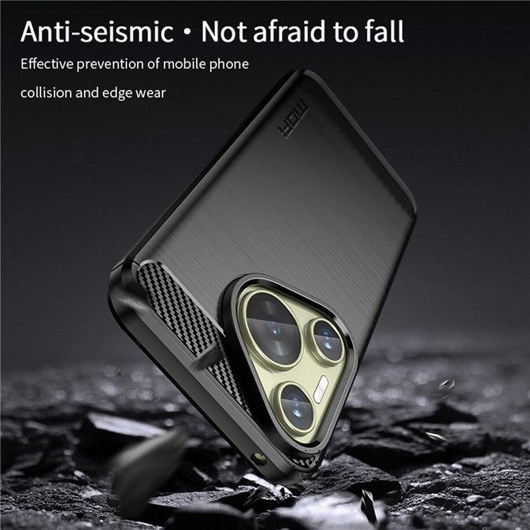 MOFI JK TPU Series-1 For Huawei Pura 70 Case Brushed Drop Protection Back Phone Cover - Black