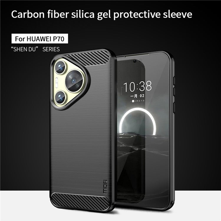 MOFI JK TPU Series-1 For Huawei Pura 70 Case Brushed Drop Protection Back Phone Cover - Red