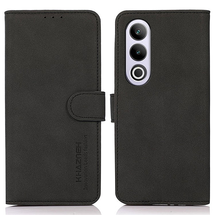 KHAZNEH For OnePlus Nord CE4 5G Case Folding Stand Cover Leather Wallet Phone Shell - Black