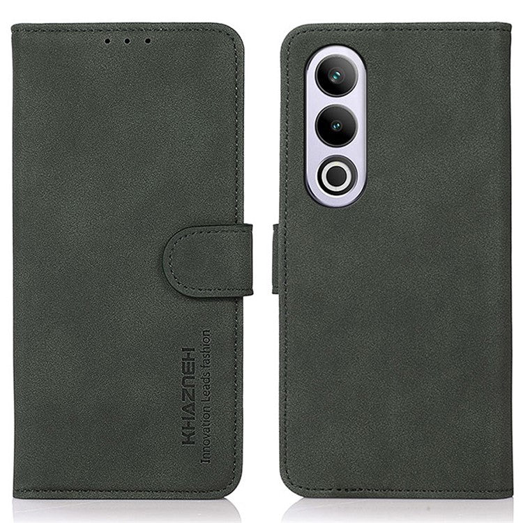 KHAZNEH For OnePlus Nord CE4 5G Case Folding Stand Cover Leather Wallet Phone Shell - Green