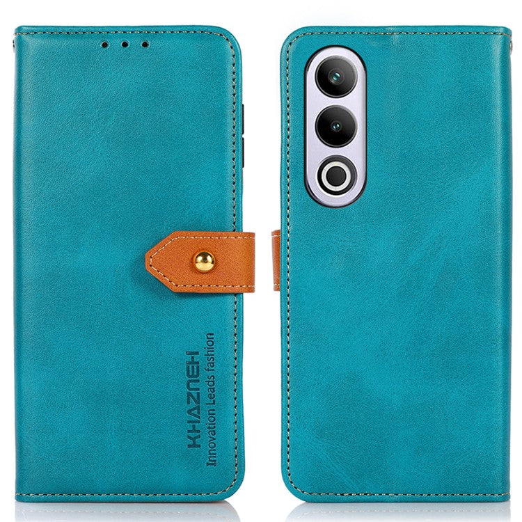 KHAZNEH For OnePlus Nord CE4 5G Magnetic Flip PU Leather Case Cell Phone Stand Cover - Blue