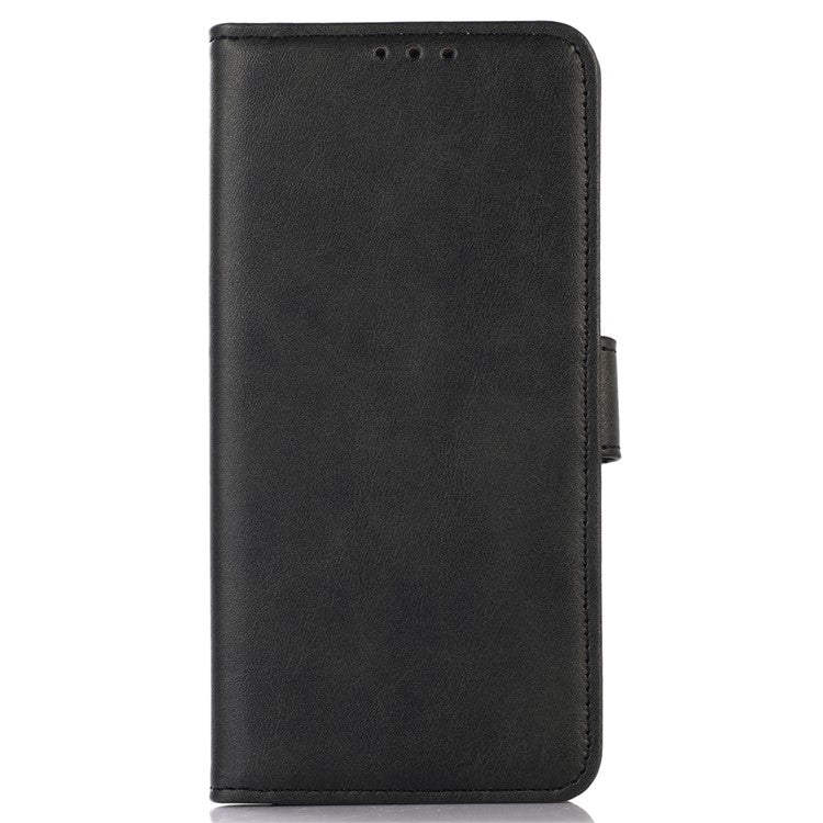 For OnePlus Nord CE4 5G Case PU Leather Cowhide Texture Card Slots Wallet Phone Cover - Black