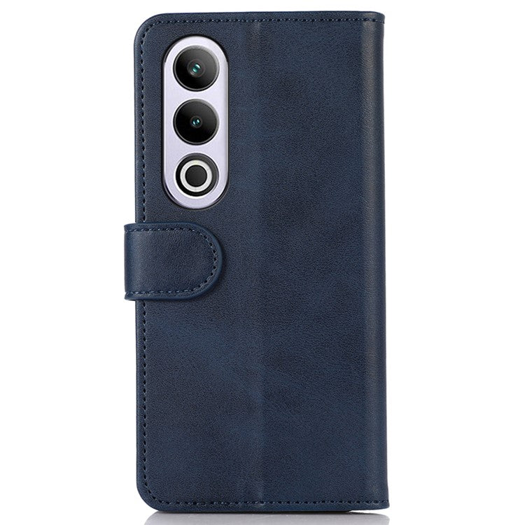 For OnePlus Nord CE4 5G Case PU Leather Cowhide Texture Card Slots Wallet Phone Cover - Blue