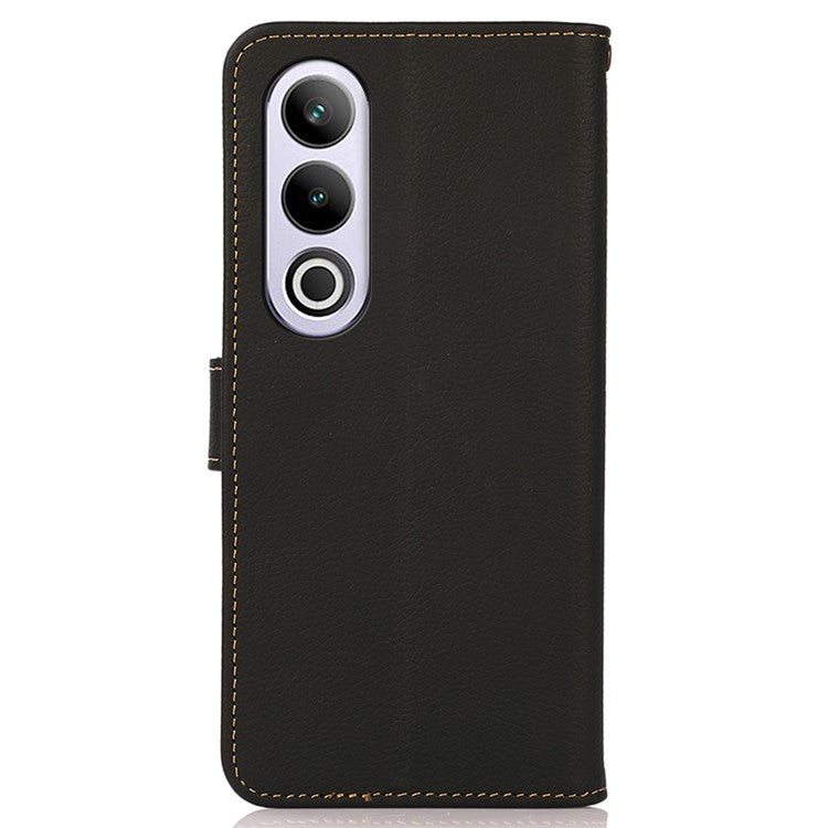 KHAZNEH For OnePlus Nord CE4 5G Case RFID Blocking Anti-Drop Phone Stand Cover - Black