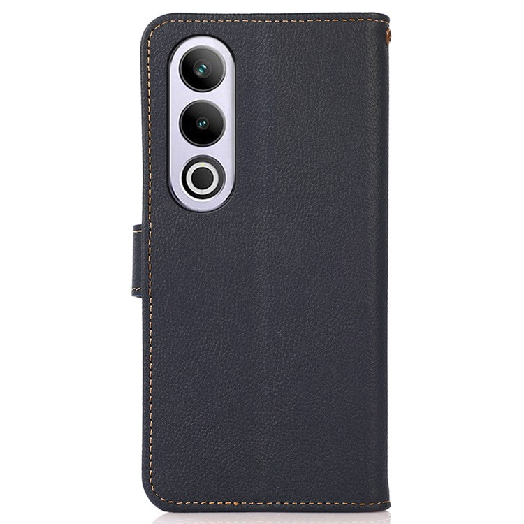 KHAZNEH For OnePlus Nord CE4 5G Case RFID Blocking Anti-Drop Phone Stand Cover - Blue