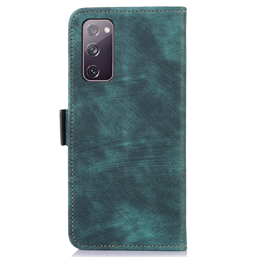 ABEEL For Samsung Galaxy S20 FE / S20 FE 5G / S20 FE 2022 / S20 Lite Case Wallet Leather Phone Cover - Green