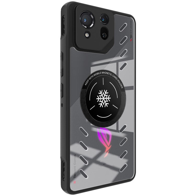 IMAK UX-9A Series for Asus ROG Phone 8 5G / Phone 8 Pro 5G Case Heat Dissipation PC+TPU Clear Phone Shell