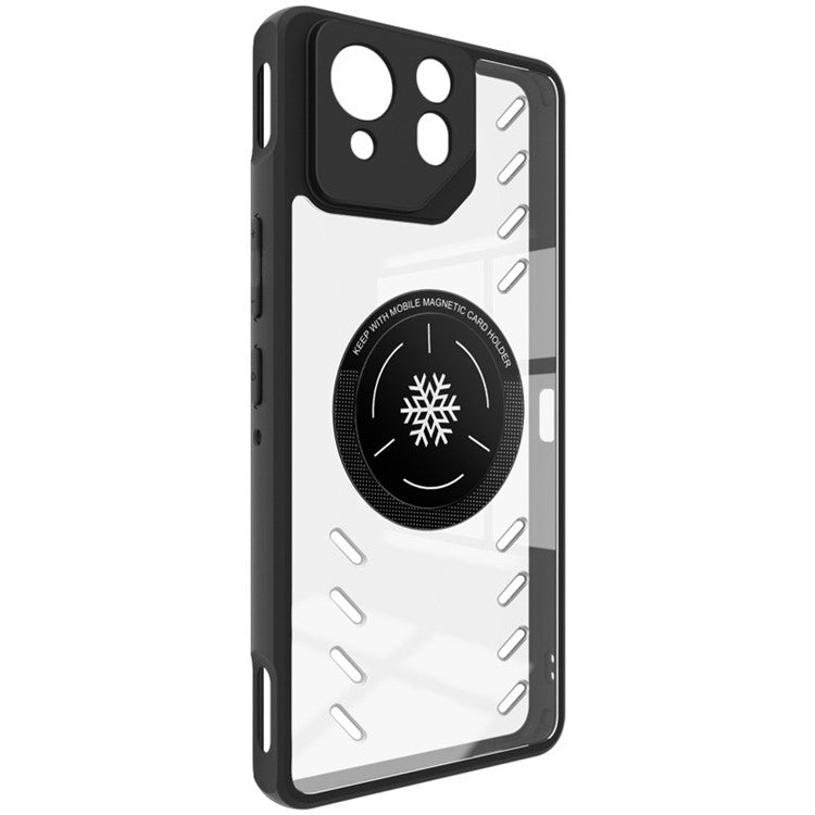 IMAK UX-9A Series for Asus ROG Phone 8 5G / Phone 8 Pro 5G Case Heat Dissipation PC+TPU Clear Phone Shell