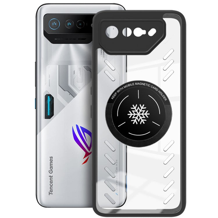 IMAK UX-9A Series for Asus ROG Phone 7 5G / Phone 7 Ultimate 5G / Phone 7 Pro Case Clear PC+TPU Heat Dissipation Phone Shell