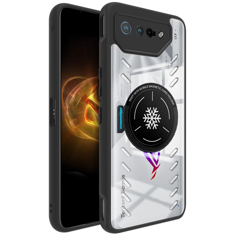 IMAK UX-9A Series for Asus ROG Phone 7 5G / Phone 7 Ultimate 5G / Phone 7 Pro Case Clear PC+TPU Heat Dissipation Phone Shell