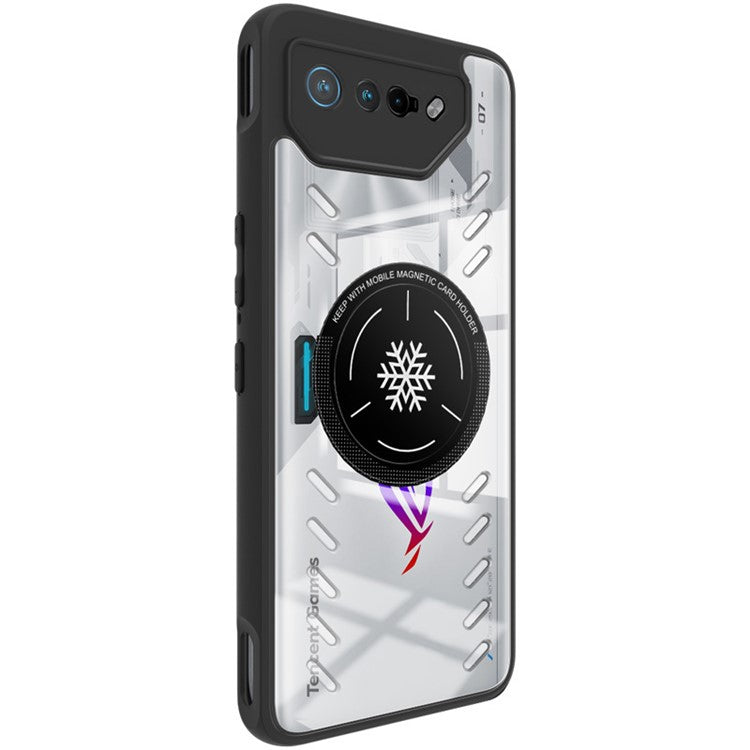 IMAK UX-9A Series for Asus ROG Phone 7 5G / Phone 7 Ultimate 5G / Phone 7 Pro Case Clear PC+TPU Heat Dissipation Phone Shell