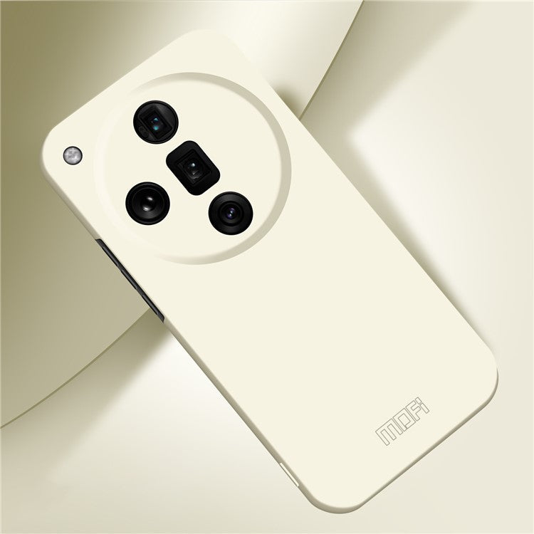 MOFI JK Qin Series For Oppo Find X7 Ultra Slim Case Matte TPU+Acrylic Phone Back Shell - Beige