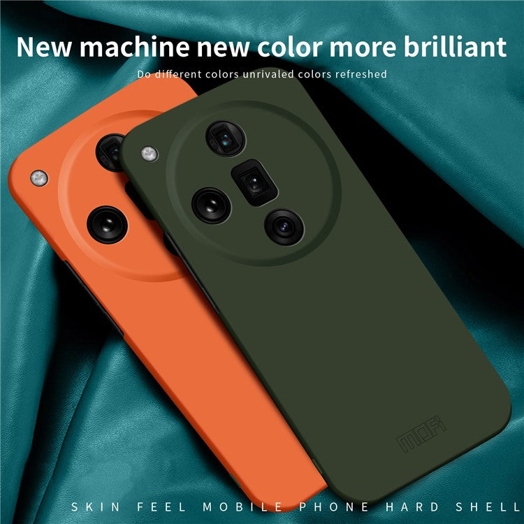 MOFI JK Qin Series For Oppo Find X7 Ultra Slim Case Matte TPU+Acrylic Phone Back Shell - Green