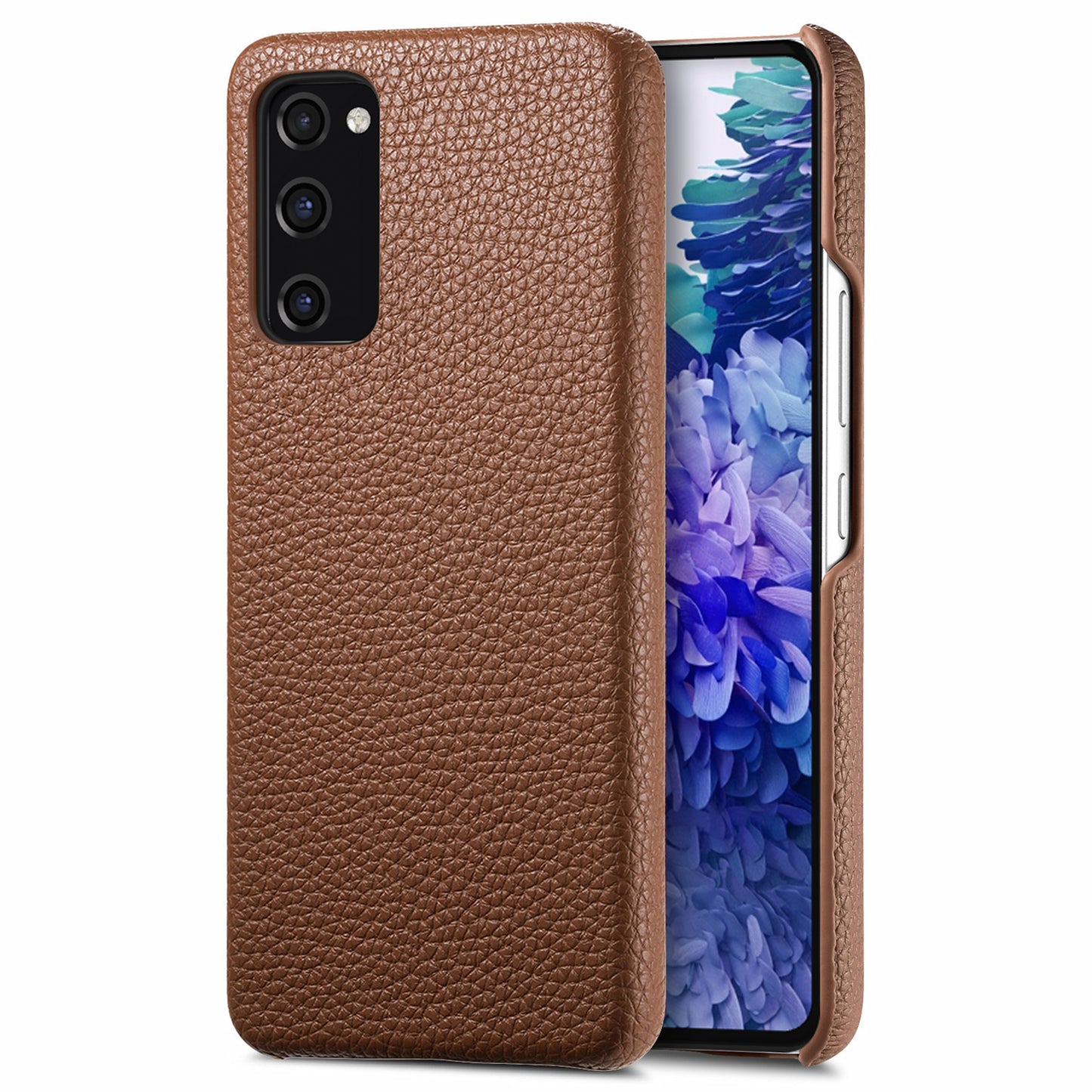 Y1 For Samsung Galaxy S20 FE / S20 FE 5G / S20 FE 2022 / S20 Lite Case Fleece Lining Leather+PC Phone Cover - Brown