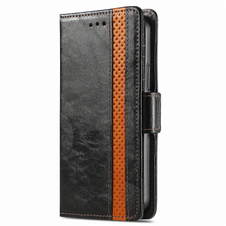 CASENEO 002 Series For OnePlus 12 5G Case Stand Flip PU Leather RFID Blocking Phone Cover - Black