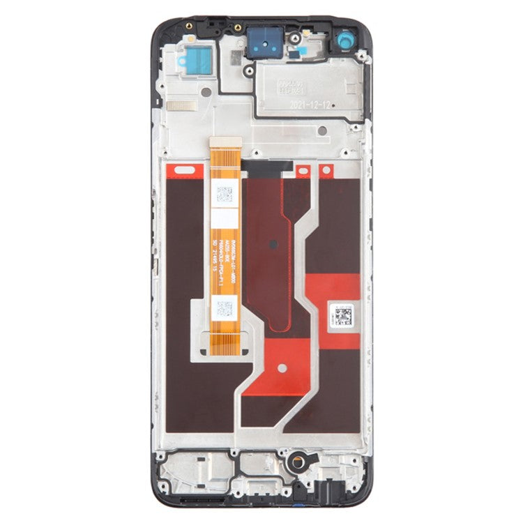 For Oppo A36 / A76 Grade C LCD Screen and Digitizer Assembly + Frame Replacement Part (without Logo)