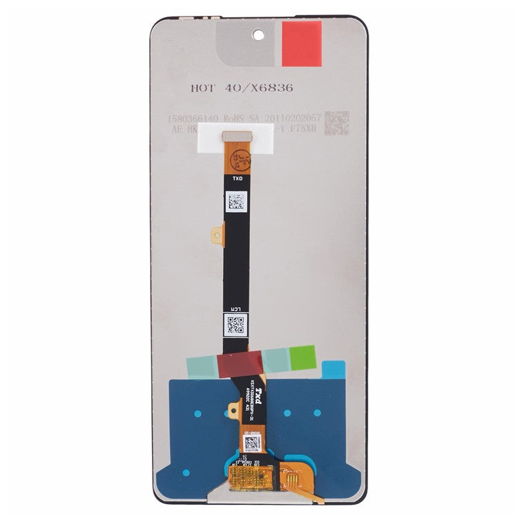 For TECNO Spark 20 Pro KJ6 Grade C LCD Screen and Digitizer Assembly Part (Without Logo)