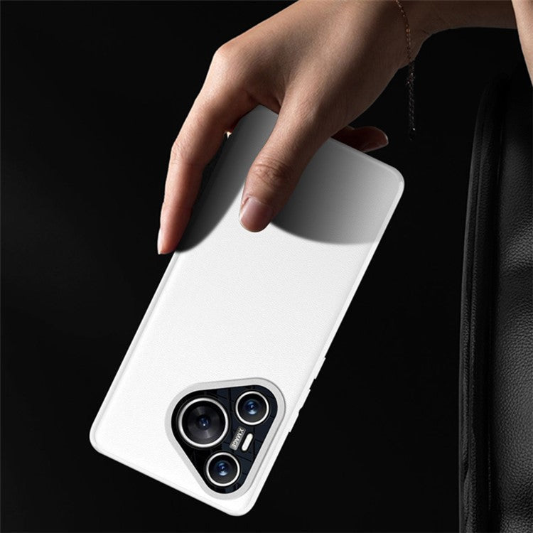 For Huawei Pura 70 Case Drop-resistant PU Leather+TPU Back Phone Cover - Black
