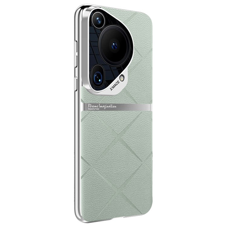 For Huawei Pura 70 Ultra Case Drop-proof Acrylic + PC + PU Leather Phone Shell - Cyan