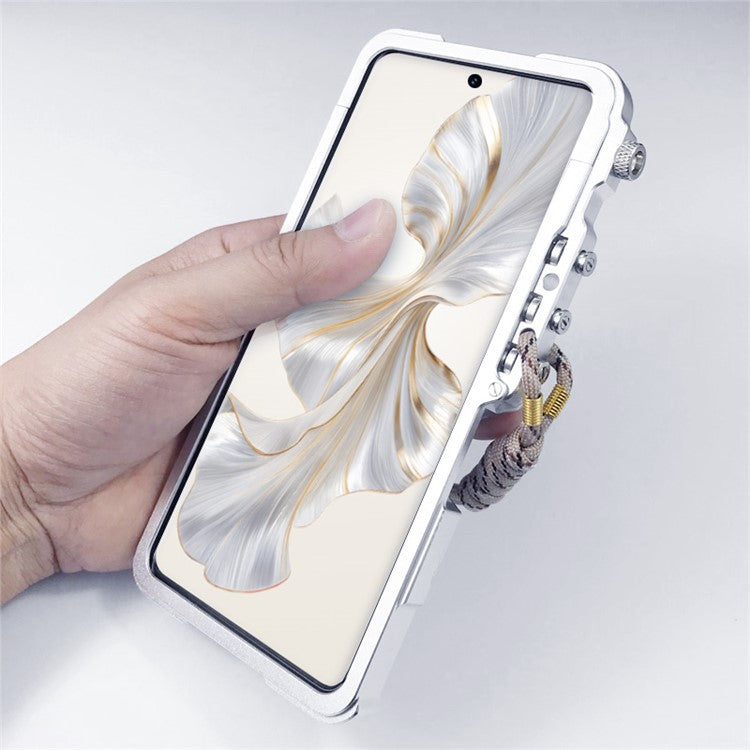 For Honor 60 / 60 SE / 70 5G / 80 5G / 90 / 100 5G Case Aluminium Alloy Metal Anti-drop Phone Case - Silver