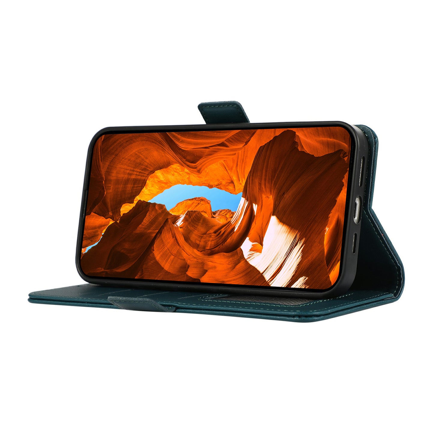 ABEEL For Samsung Galaxy S20 FE / S20 FE 5G / S20 FE 2022 / S20 Lite Case Leather RFID Blocking Wallet Phone Shell - Green