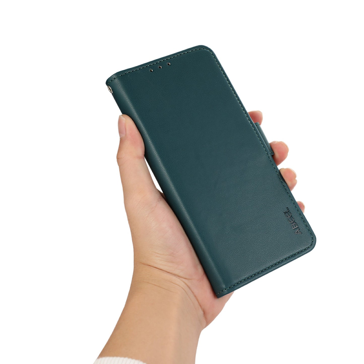 ABEEL For Samsung Galaxy S20 FE / S20 FE 5G / S20 FE 2022 / S20 Lite Case Leather RFID Blocking Wallet Phone Shell - Green