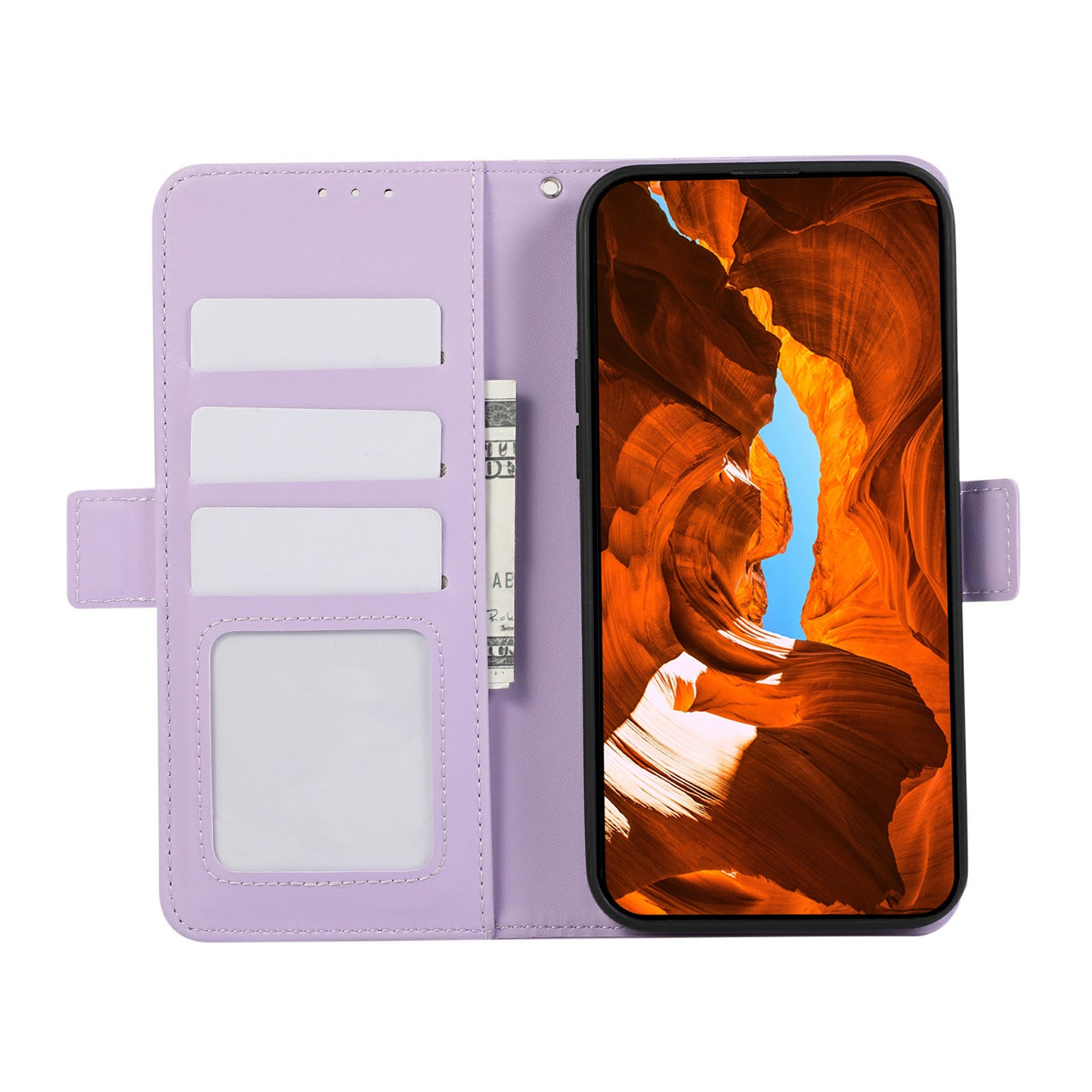 ABEEL For Samsung Galaxy S20 FE / S20 FE 5G / S20 FE 2022 / S20 Lite Case Leather RFID Blocking Wallet Phone Shell - Purple