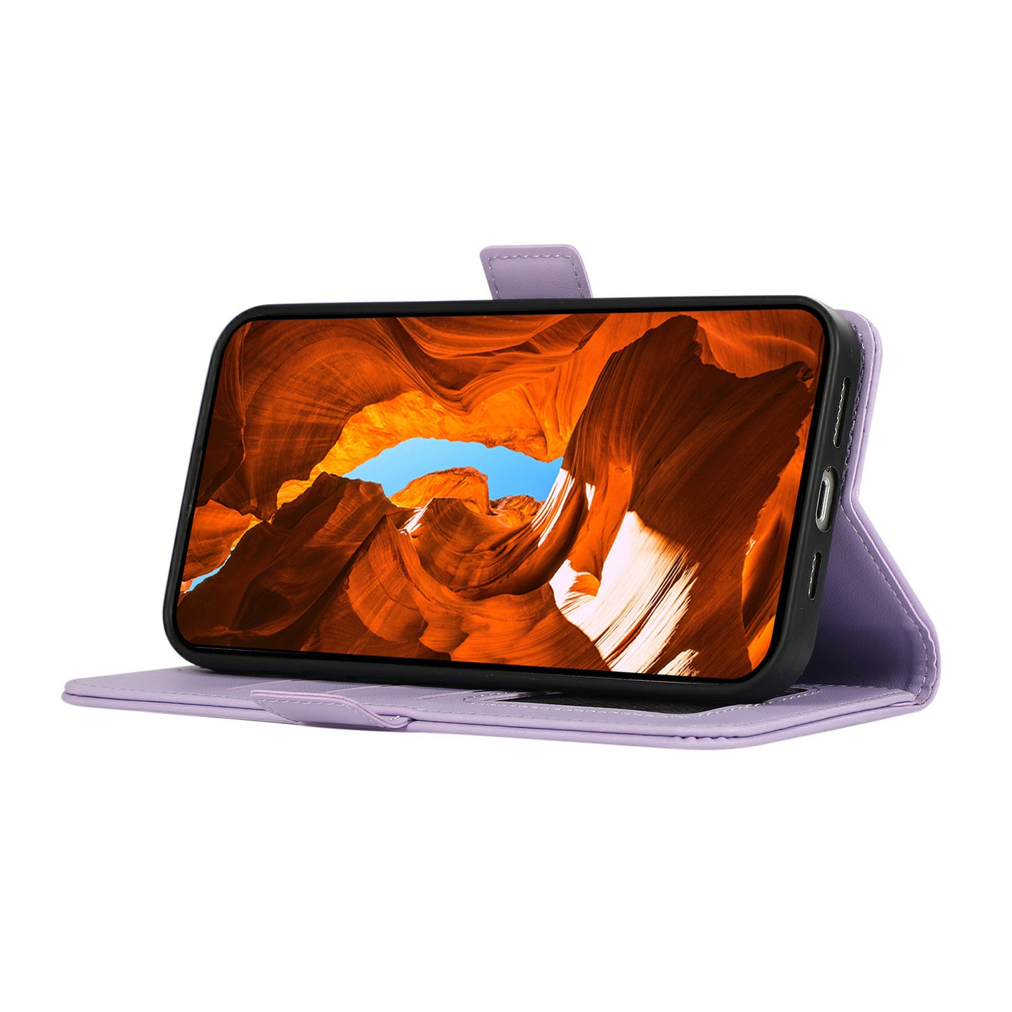 ABEEL For Samsung Galaxy S20 FE / S20 FE 5G / S20 FE 2022 / S20 Lite Case Leather RFID Blocking Wallet Phone Shell - Purple