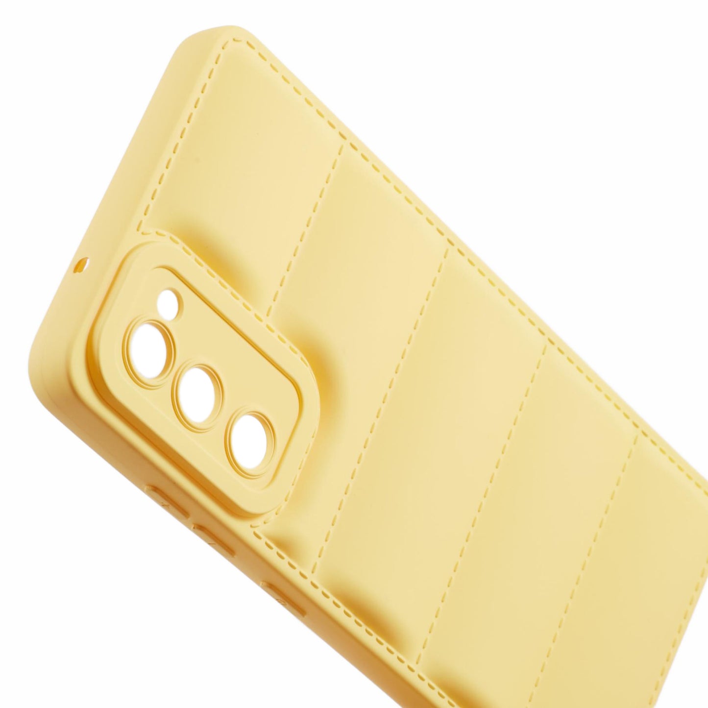 JTW Series For Samsung Galaxy S20 FE / S20 FE 5G / S20 FE 2022 / S20 Lite Phone Case with Down Jacket Texture - Yellow