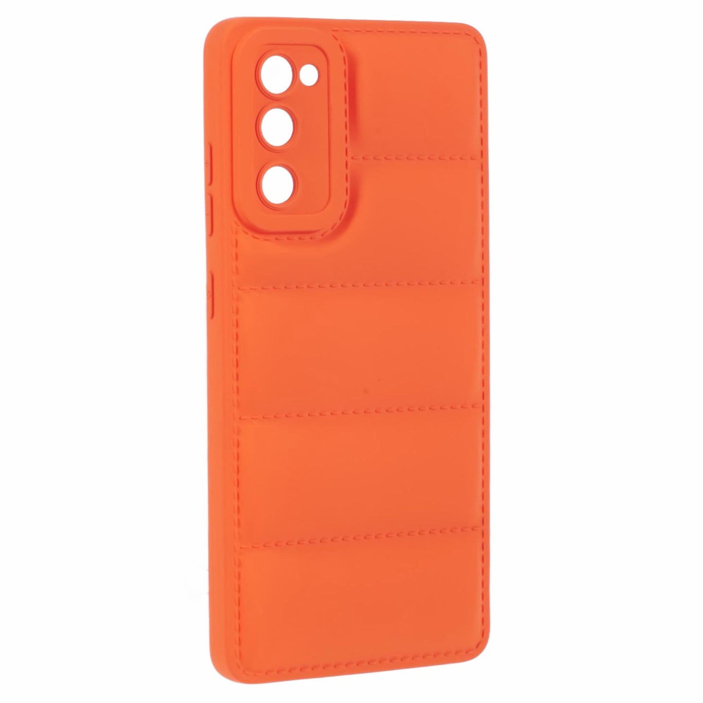 JTW Series For Samsung Galaxy S20 FE / S20 FE 5G / S20 FE 2022 / S20 Lite Phone Case with Down Jacket Texture - Orange
