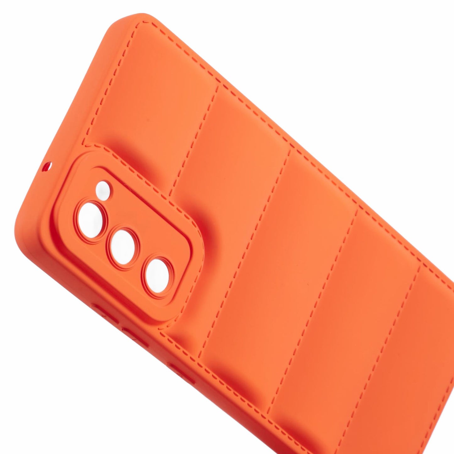 JTW Series For Samsung Galaxy S20 FE / S20 FE 5G / S20 FE 2022 / S20 Lite Phone Case with Down Jacket Texture - Orange