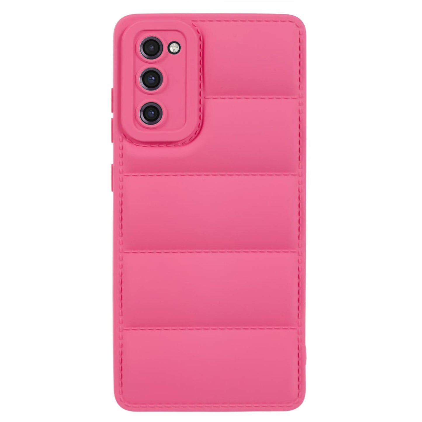 JTW Series For Samsung Galaxy S20 FE / S20 FE 5G / S20 FE 2022 / S20 Lite Phone Case with Down Jacket Texture - Rose
