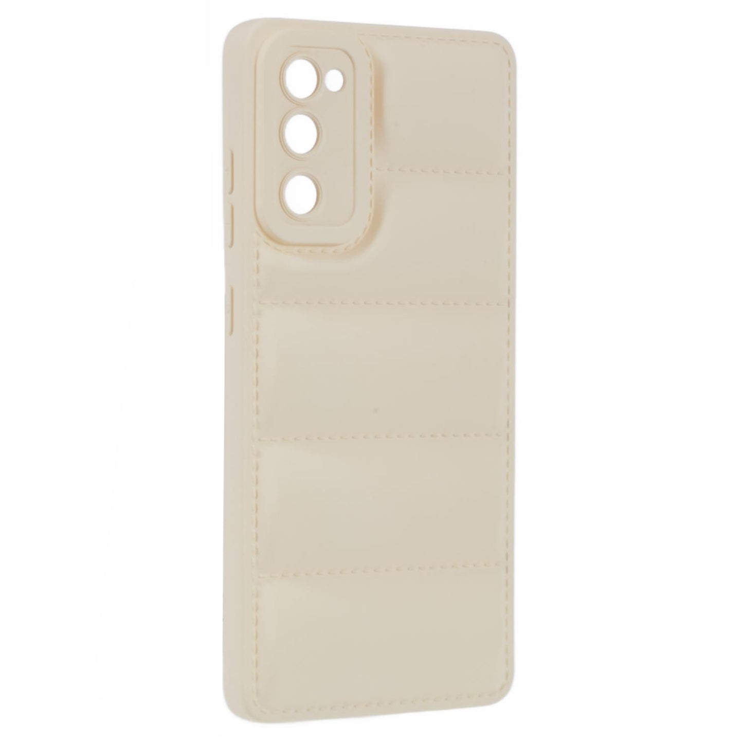 JTW Series For Samsung Galaxy S20 FE / S20 FE 5G / S20 FE 2022 / S20 Lite Phone Case with Down Jacket Texture - White