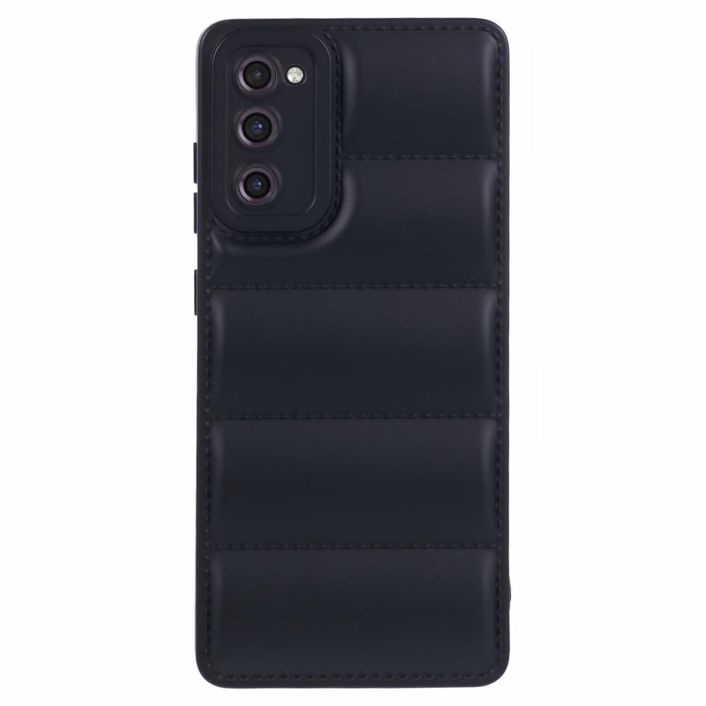 JTW Series For Samsung Galaxy S20 FE / S20 FE 5G / S20 FE 2022 / S20 Lite Phone Case with Down Jacket Texture - Black