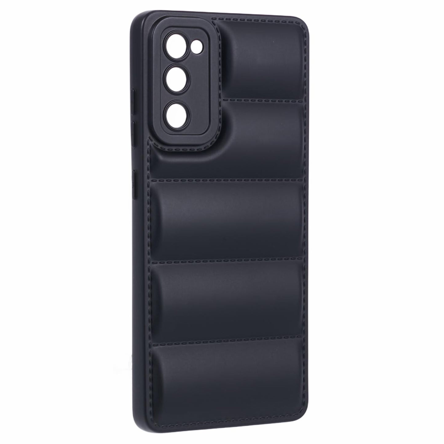 JTW Series For Samsung Galaxy S20 FE / S20 FE 5G / S20 FE 2022 / S20 Lite Phone Case with Down Jacket Texture - Black