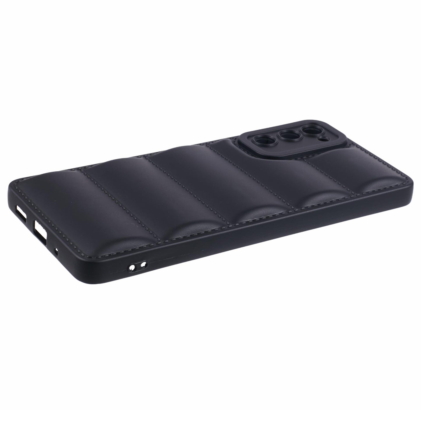JTW Series For Samsung Galaxy S20 FE / S20 FE 5G / S20 FE 2022 / S20 Lite Phone Case with Down Jacket Texture - Black