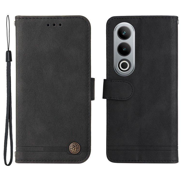 For OnePlus Ace 3V 5G Case PU Leather Magnetic Buckle Flip Phone Cover - Black