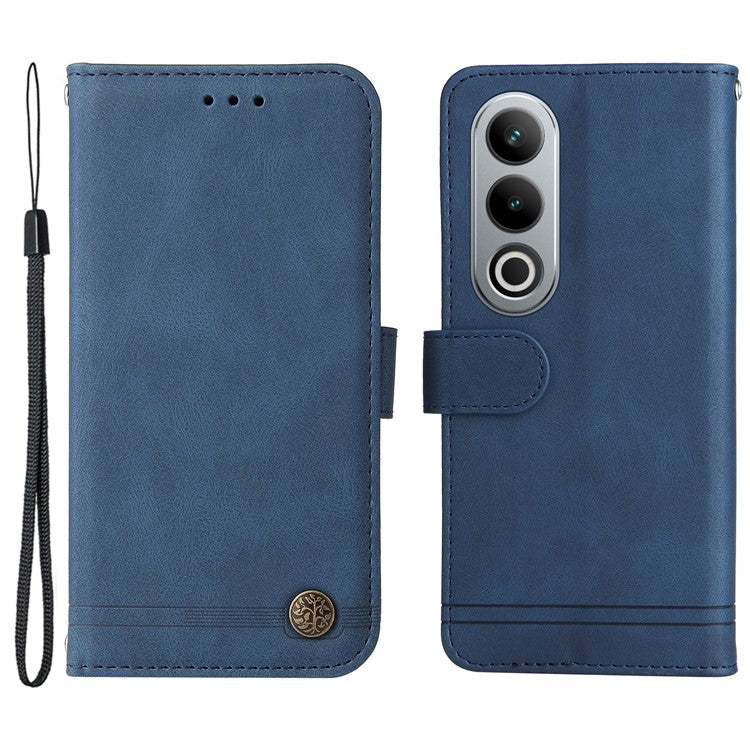 For OnePlus Ace 3V 5G Case PU Leather Magnetic Buckle Flip Phone Cover - Blue