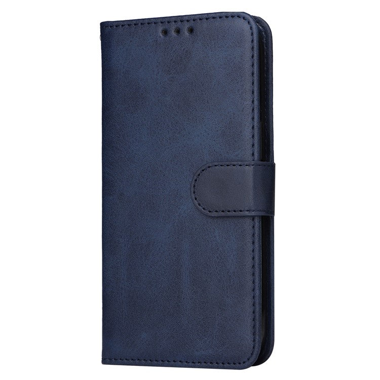 For Samsung Galaxy M15 5G / F15 5G Case PU Leather Phone Cover with Viewing Stand / 3 Card Holder - Blue