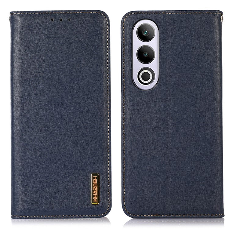 KHAZNEH For OnePlus Nord CE4 5G / Oppo K12 Phone Case RFID Blocking Nappa Texture Cover - Blue