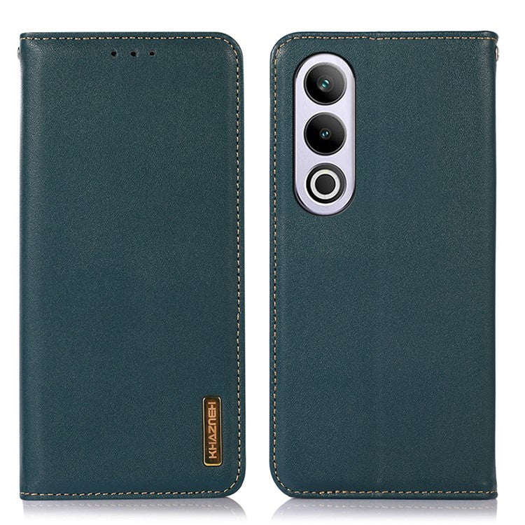 KHAZNEH For OnePlus Nord CE4 5G / Oppo K12 Phone Case RFID Blocking Nappa Texture Cover - Green
