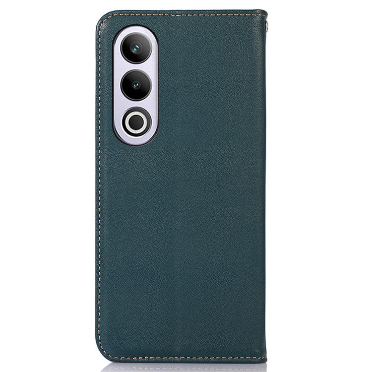 KHAZNEH For OnePlus Nord CE4 5G / Oppo K12 Phone Case RFID Blocking Nappa Texture Cover - Green