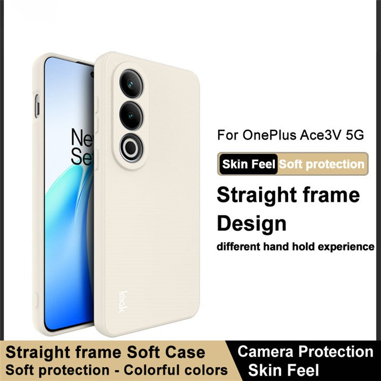 IMAK UC-4 Series for OnePlus Ace 3V 5G TPU Case Straight Edge Protective Phone Cover - White