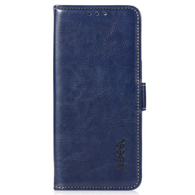 ABEEL For OnePlus Nord CE4 5G Wallet Case PU Leather Crazy Horse Texture Folio Phone Cover - Blue