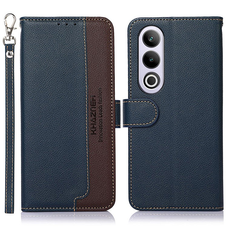 KHAZNEH For OnePlus Nord CE4 5G Leather Case RFID Blocking Wallet Phone Cover - Blue