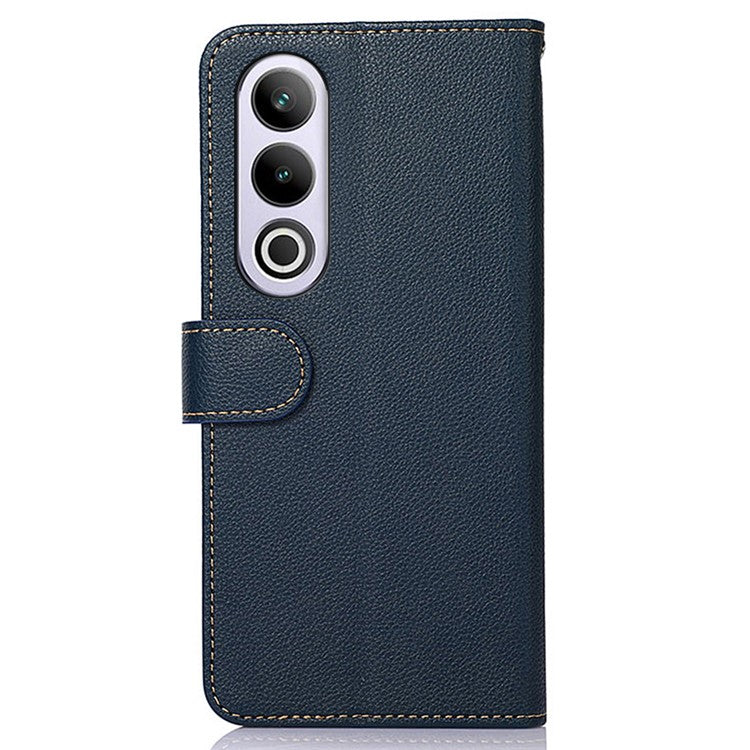 KHAZNEH For OnePlus Nord CE4 5G Leather Case RFID Blocking Wallet Phone Cover - Blue