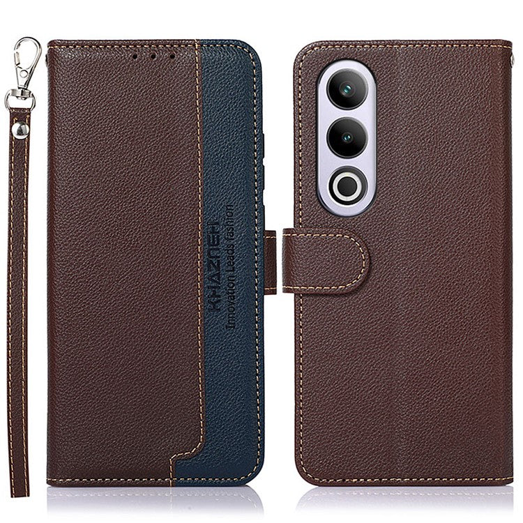 KHAZNEH For OnePlus Nord CE4 5G Leather Case RFID Blocking Wallet Phone Cover - Brown