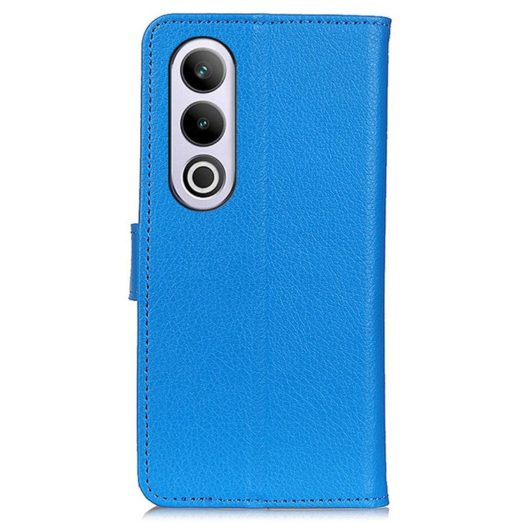 For OnePlus Nord CE4 5G Case Litchi Texture PU Leather Wallet Stand Phone Cover - Blue